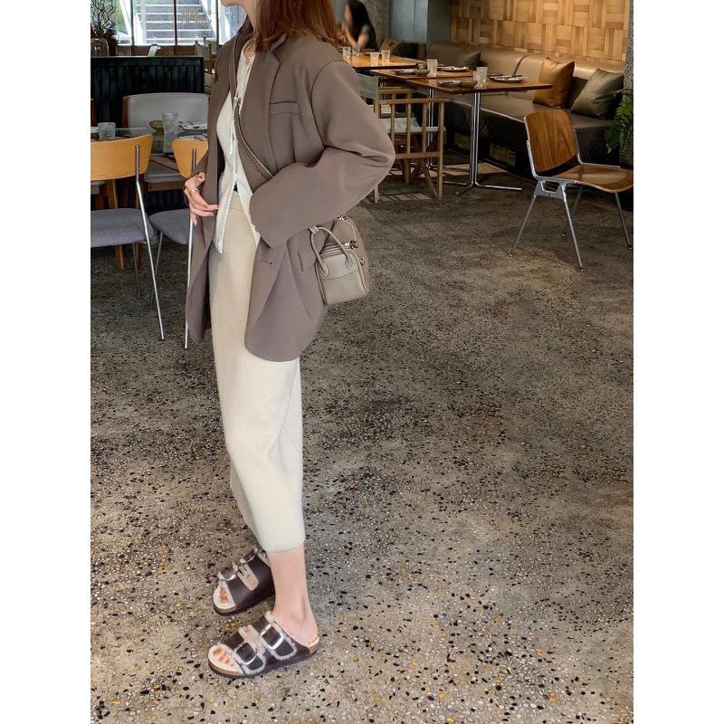 ! Shoes retro wool double buckle plush thick-soled fluffy slippers women's outer wear