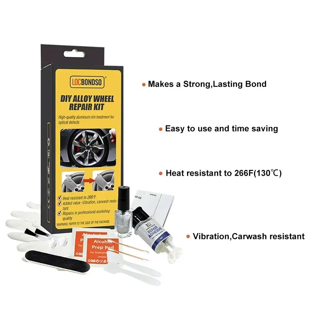 BUTAI Alufelgen Kratzer Reparaturset – 5-Minuten DIY Kratzerentferner für Autos Polierpaste & Werkzeuge Enthalten (Stellt wie neu wieder her F
