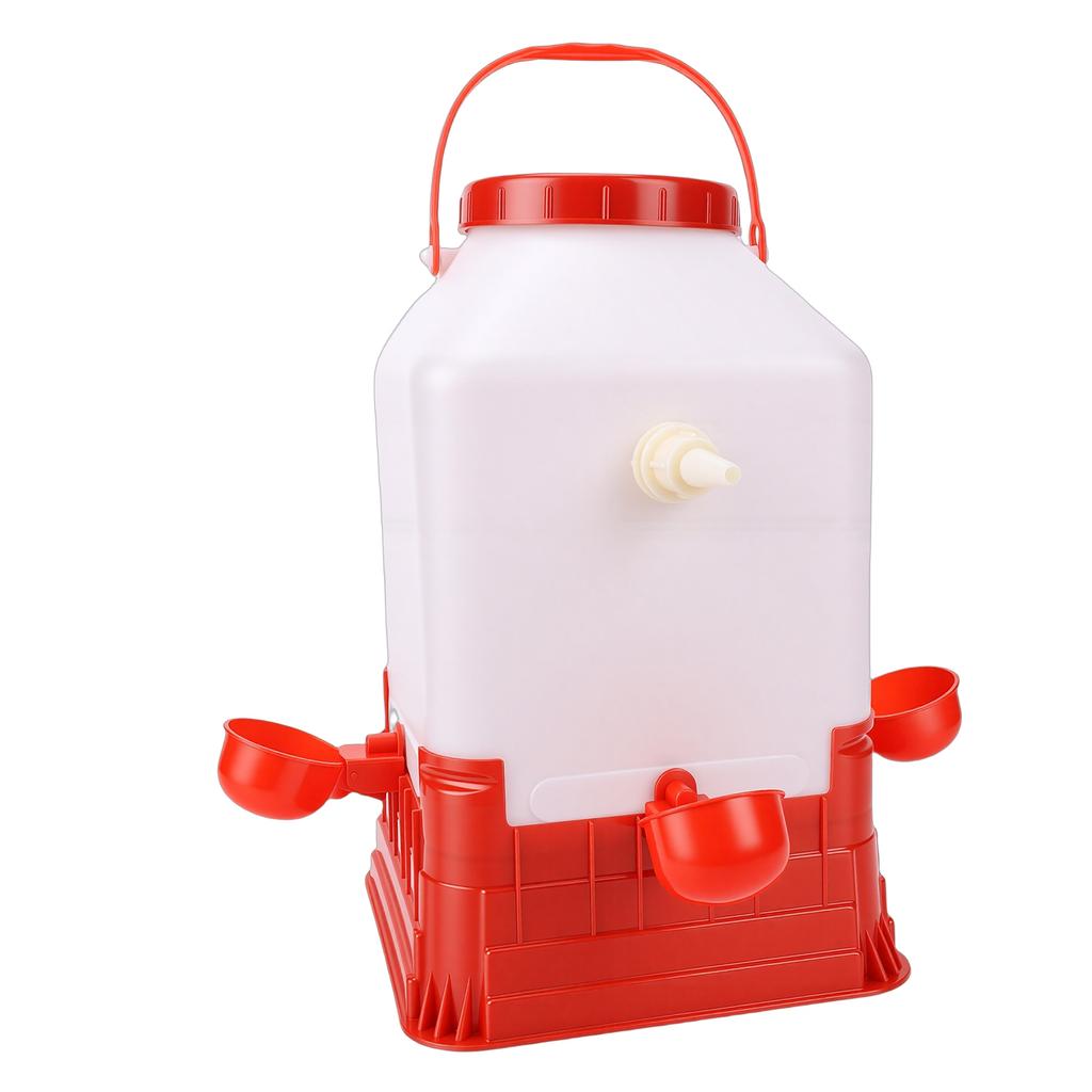 Automatic Poultry Waterer 10L Large Capacity Multifunctional 4 Bowls Chicken Water Feeder for Farm