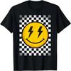 Happy Face Retro Checkerboard T-Shirt
