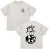 Forward Observations Group Skeleton Skull Vintage Washed Tshirt Men Clothing Fashion Gothic Oversized Casual T Shirt Streetwear