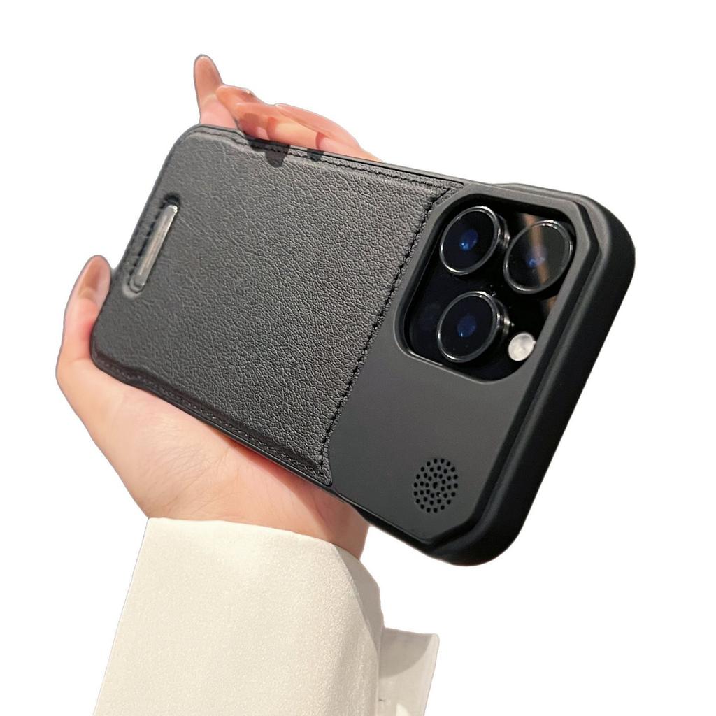 Anwendbar auf IPhone17 Aromatherapie Leder Handyhülle Apple 16promax Magnetische Saugkraft Rahmenlos Anti-Fall-Schutzhülle 14
