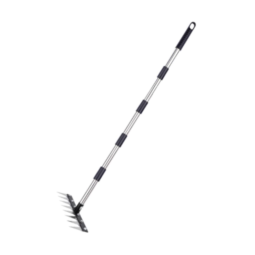 Heavy Duty Yard Garden Hoe Weeding Rake Steel Agricultural Tiller for Garden Maintenance and Planting