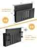 XUANDONG Desk Side Pocket, Tableside Storage with Clamp, LaptopTabletDocument Storage, Wire Concealment, Charging Stand, and Heat Dissipation Stand