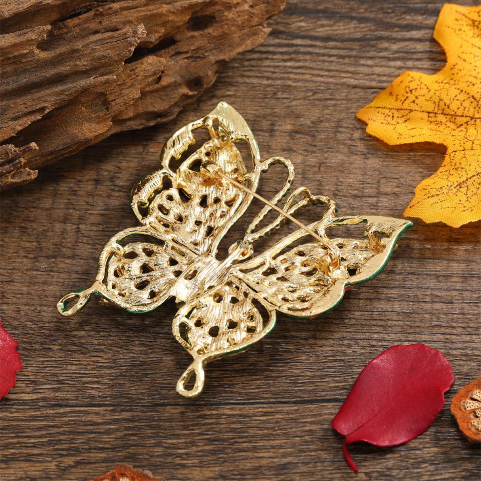 Butterfly Brooch for Women Unisex Rhinestone Insects Party Office Badges Pins