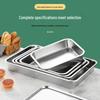 304 Stainless Steel Rectangular Food Tray