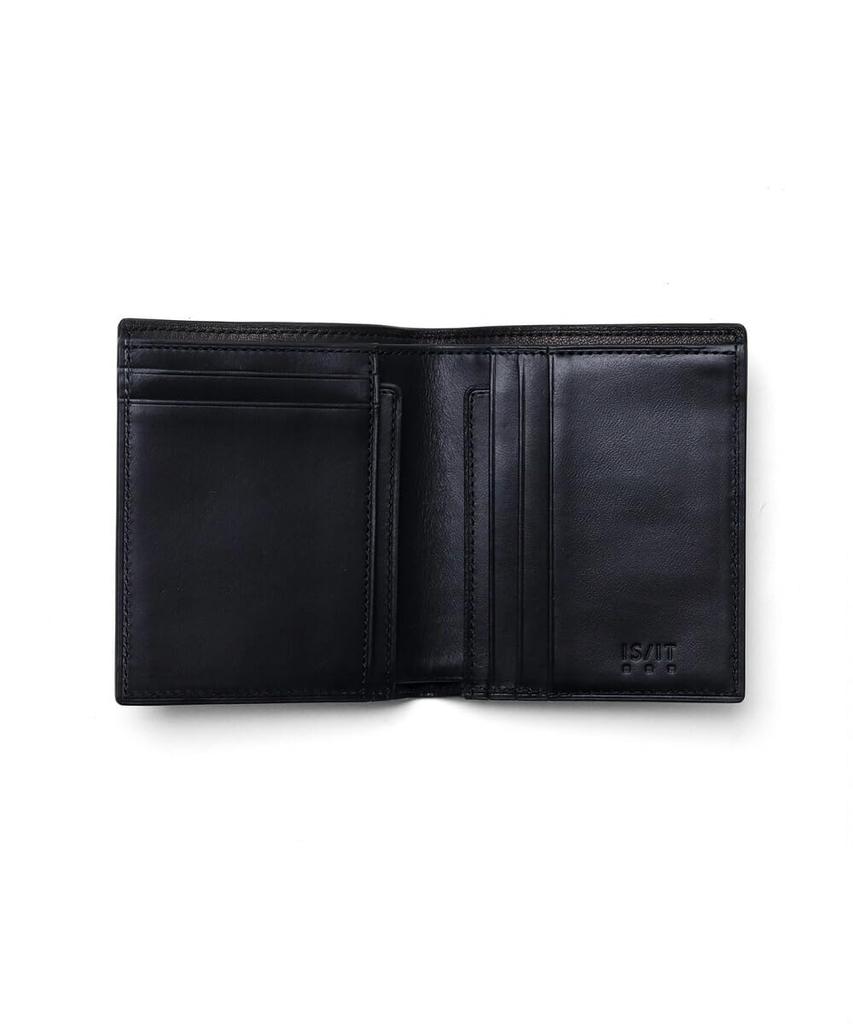 [ISIT] Men's Lamb Leather Bifold Wallet with 4 Card Slots, No. 934612 (Black)