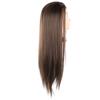Cabeza de maniquí profesional para formación en peluquería, para peinado y trenzado, 65 cm