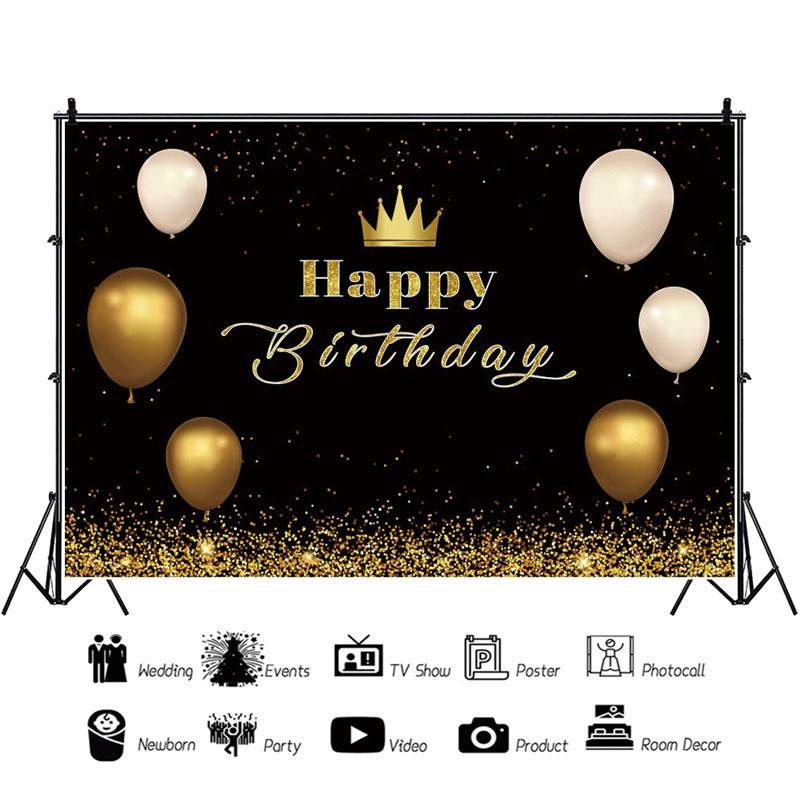 

С Днем Рождения Фон Баннер Фон Ткань Реквизит Партии Украсить D-120x80cm