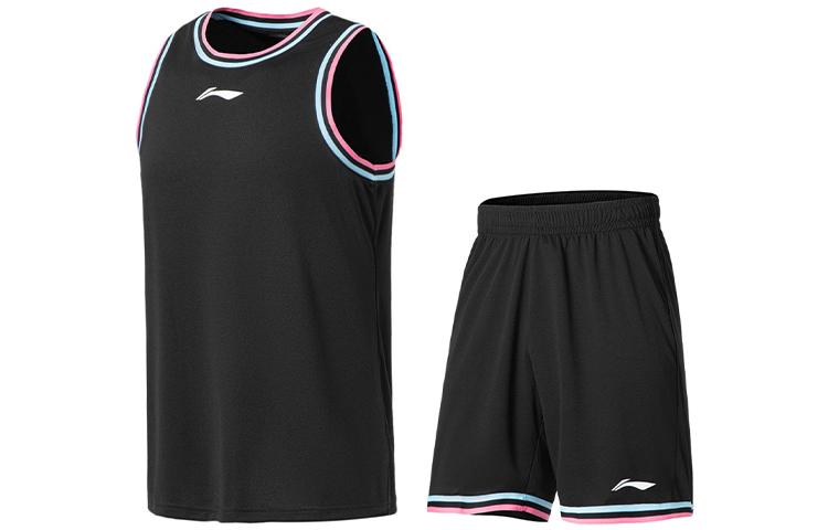 Li Ning Professional Basketball Collection Basketball Suit Men s Black AATS003-15 L