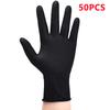 20/50/100PCS Black Disposable Nitrile Gloves Industrial Grade Safety Gloves for Mechanic Automotive Tattoo Cleaning Latex Free
