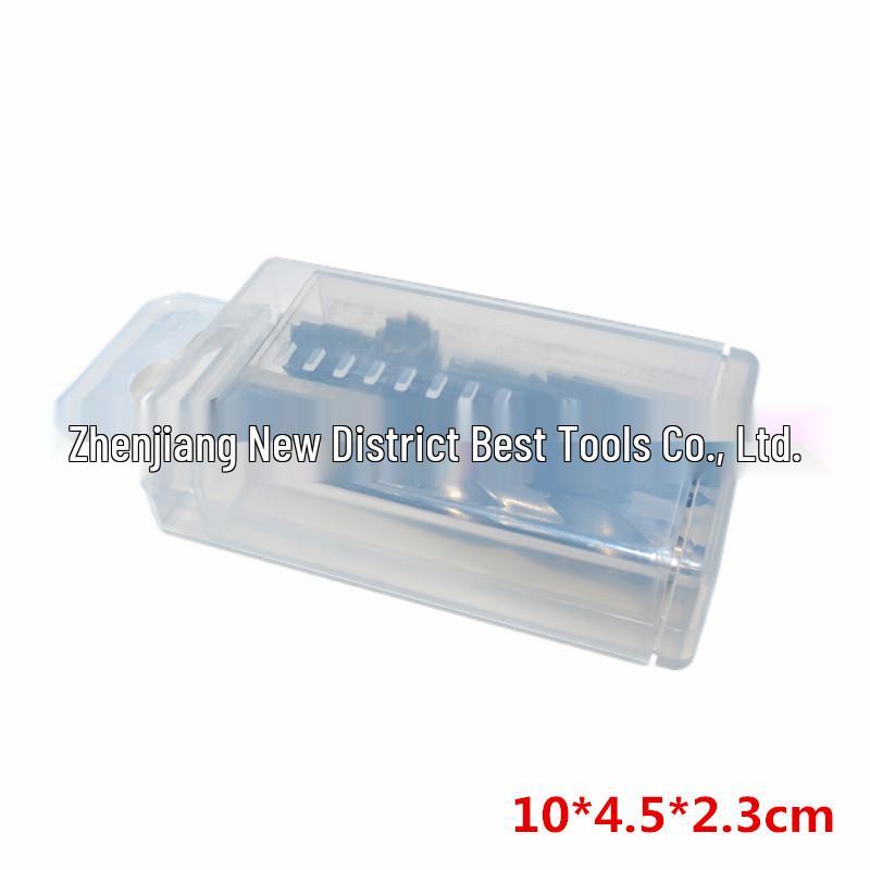 13-Piece Hex Shank Spot Weld Drill Bit Set for Metal Hole Opening and Weld Removal