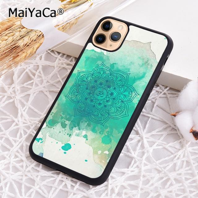 MaiYaCa Yoga Om Namaste Mandala Buntes Design Handyhülle Für iPhone 17 Air 16 15 plus 11 12 13 14 pro max