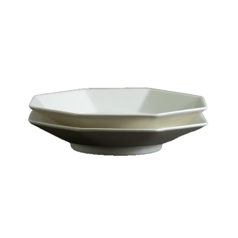 Ru Han White Ceramic Dinner Plate