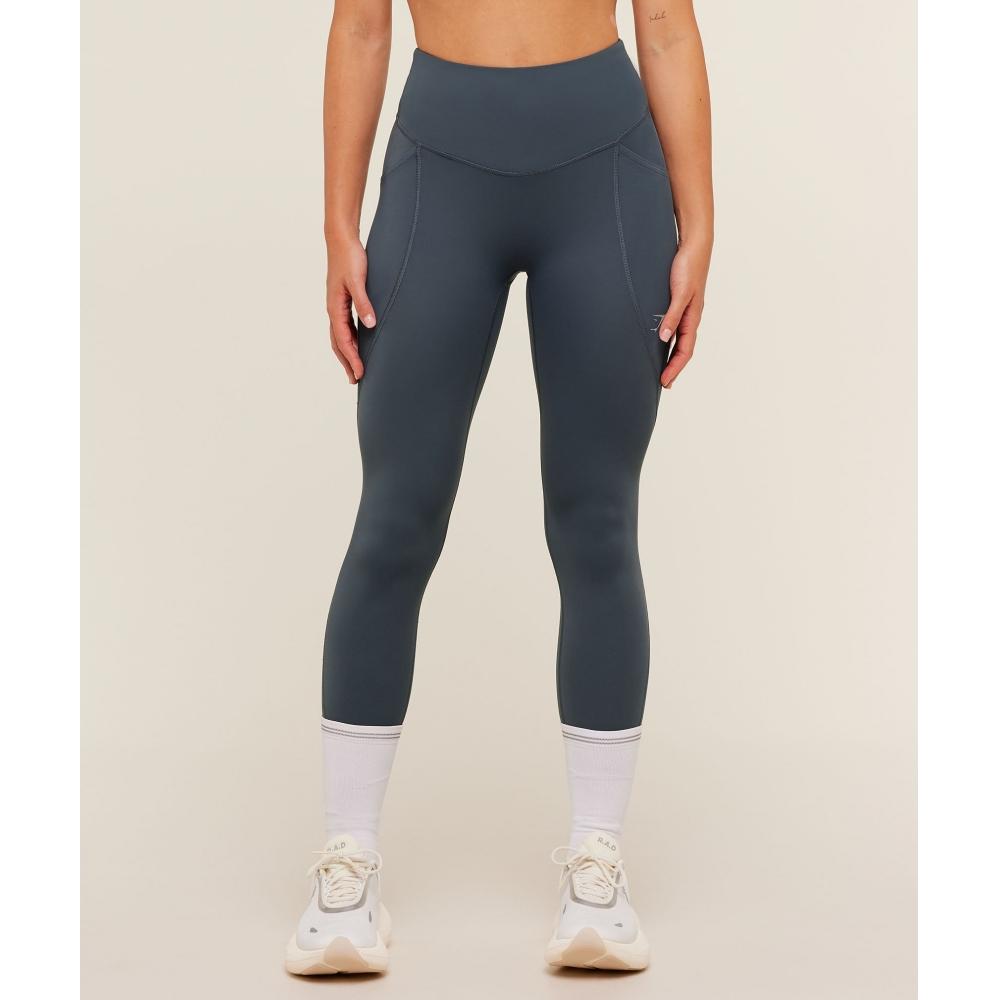Gymshark Running Pocket Leggings Titanium Blue B3c7s Ucmq