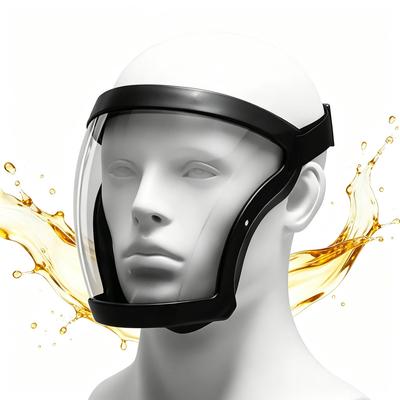 Transparent Protective Full Face Shield Oil-splash Proof Mask Splash-proof Facial Shield Protection Face Cover Kitchen Tools
