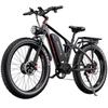 Electric Bicycle Duotts S26, Dual 750W Motor, 48V 20AH Battery, Top Speed 25 Km/h, Cruising Range 120km, 26x4.0 Inch Tires