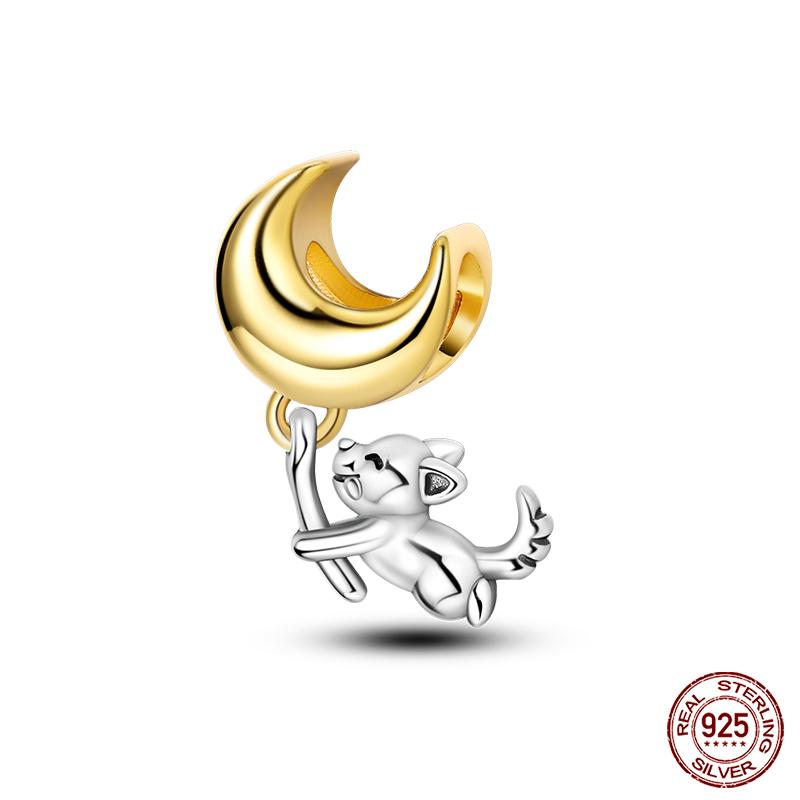 100% Copper Love And Peace Pendants Lovers Balloon Owl Charms Beads Fit Qikaola Original Bracelets Fine Diy Jewelry