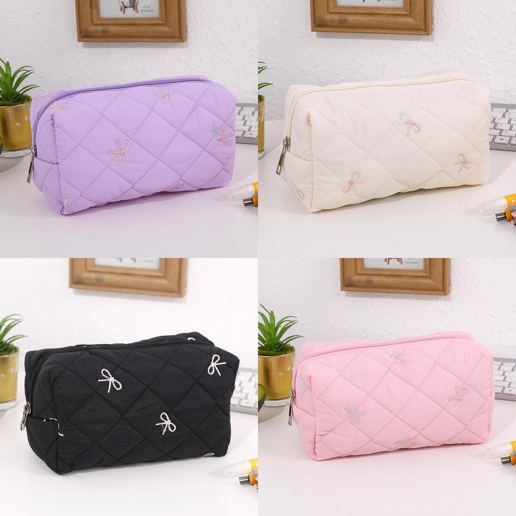 Small Flower Butterfly Bow Makeup Bag With Large Capacity For Travel And Daily Use