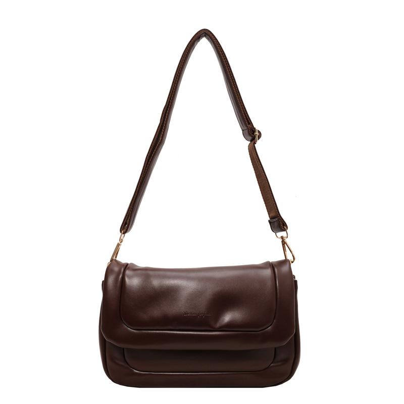 

Сумка из искусственной кожи через плечо, женская сумка-тоут с магнитной застежкой кофейный