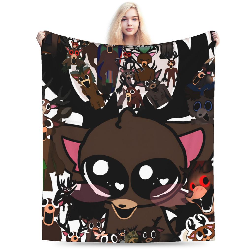 Warm Blankets Students Decorative 99 Nights in the Forest Survival Games Throw Blanket For Home Decor Trend Sofa Bed Cover