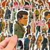 50 Retro Character Cool Male Doodle Stickers Diy Luggage Notebook Stickers