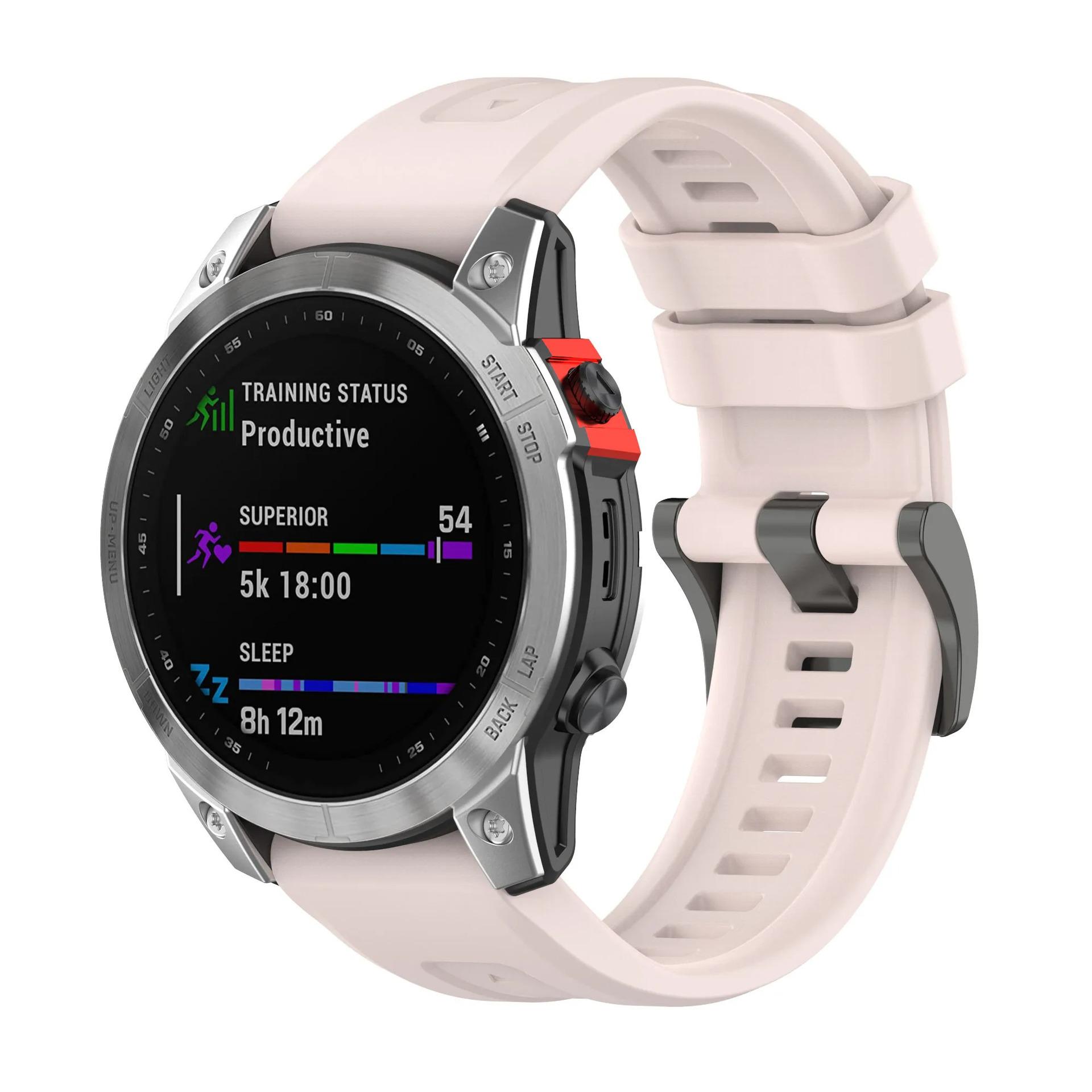 

Силіконовий ремінець для годинника зі швидким кріпленням для Garmin Fenix 7S/7/7XPro - 20 мм, 22 мм, 26 мм 22mm Quick Release