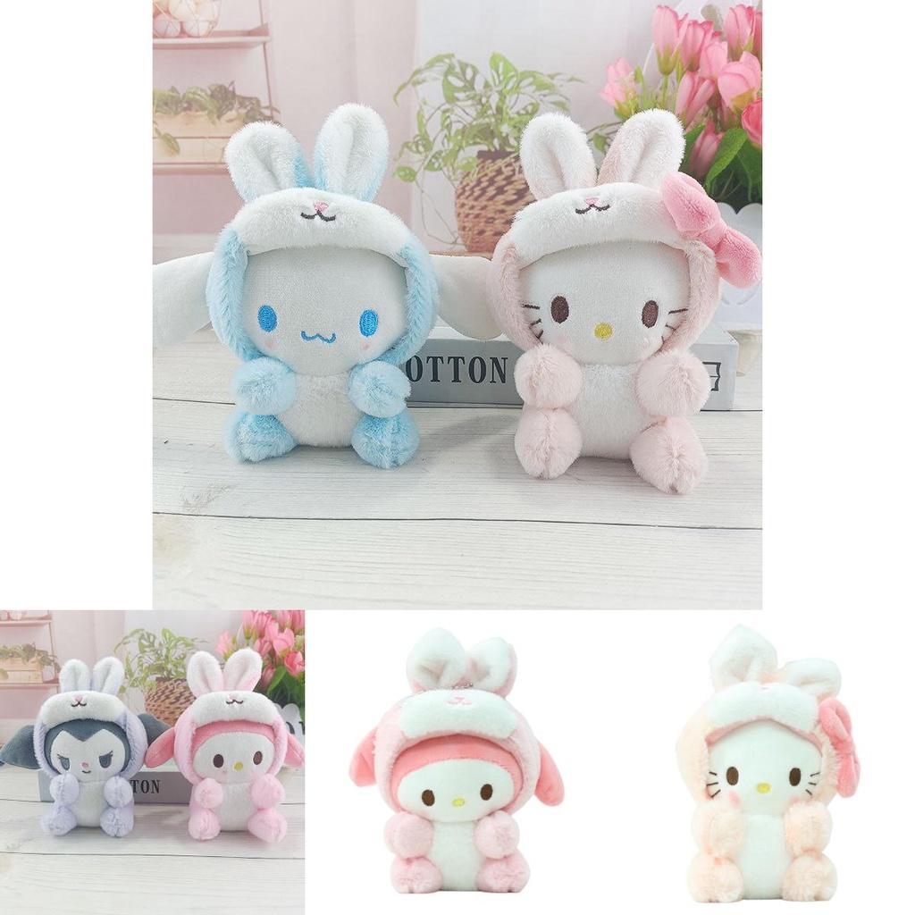 Portachiavi Bambola Coniglietto Sanrio Peluche Carino, Costume Popolare Animale Domestico, Regalo Per Festival, Accessorio per Chiavi