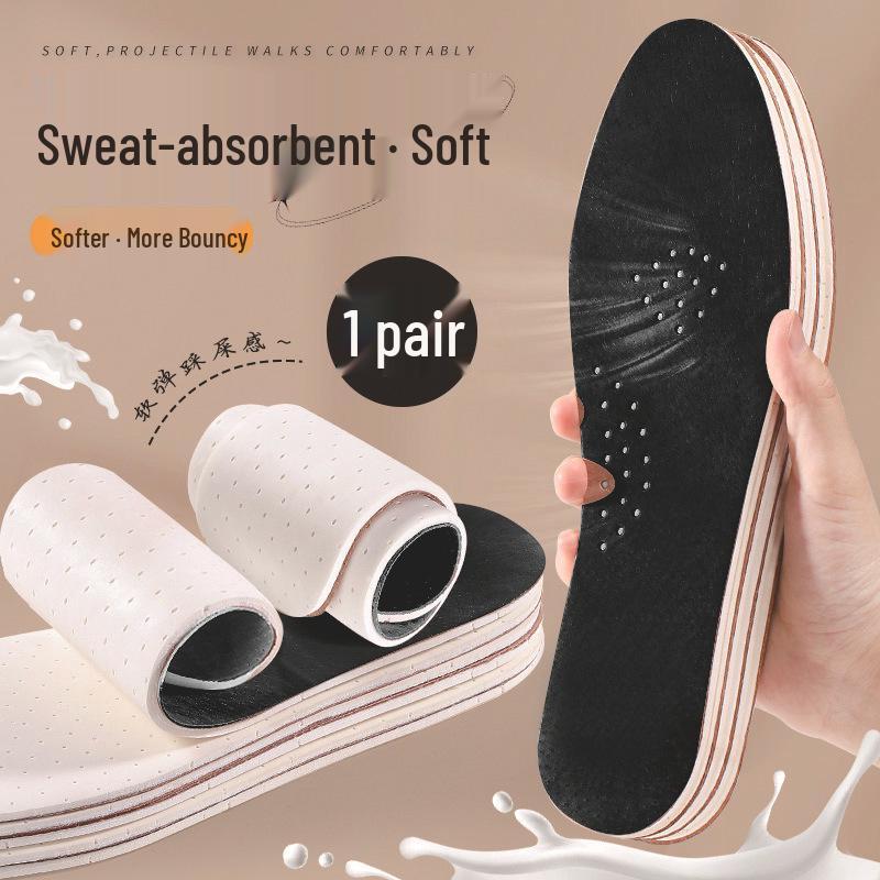 Footprint Prémiové kožené stélky z latexu: Tlumení nárazů, Deodorant, Super měkké, Proti únavě, Odvádějící pot pro sport.