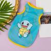 Yousheng Pet Vest Cartoon Pattern Wear Resistant Polyester Ultra-Thin Puppy Kitty Print Mesh Vest Apparel Pet Supplies