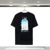 Unisex Cotton T-Shirt With Digital Print Letter Loose Fit Casual Wear