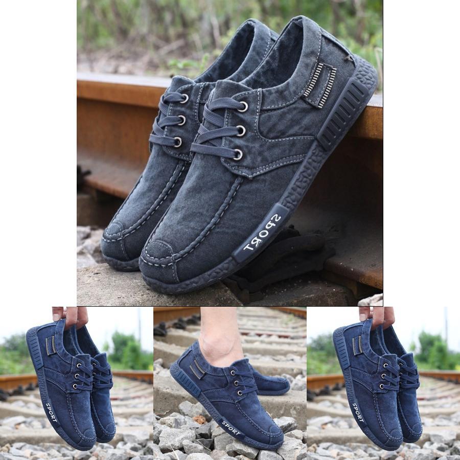 Versatile Fashion Men's Denim Canvas Shoes Ideal For Casual Sports Activities Size 39-44
