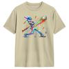 Funny Dripping Drip Rabbit Bunny Baseball Easter T-Shirts Men Leisure Cotton Tees Crew Neck Short Sleeve T Shirts Birthday Gift