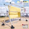 Miflame Floor-Standing Telescopic Folding Clothes Drying Rack