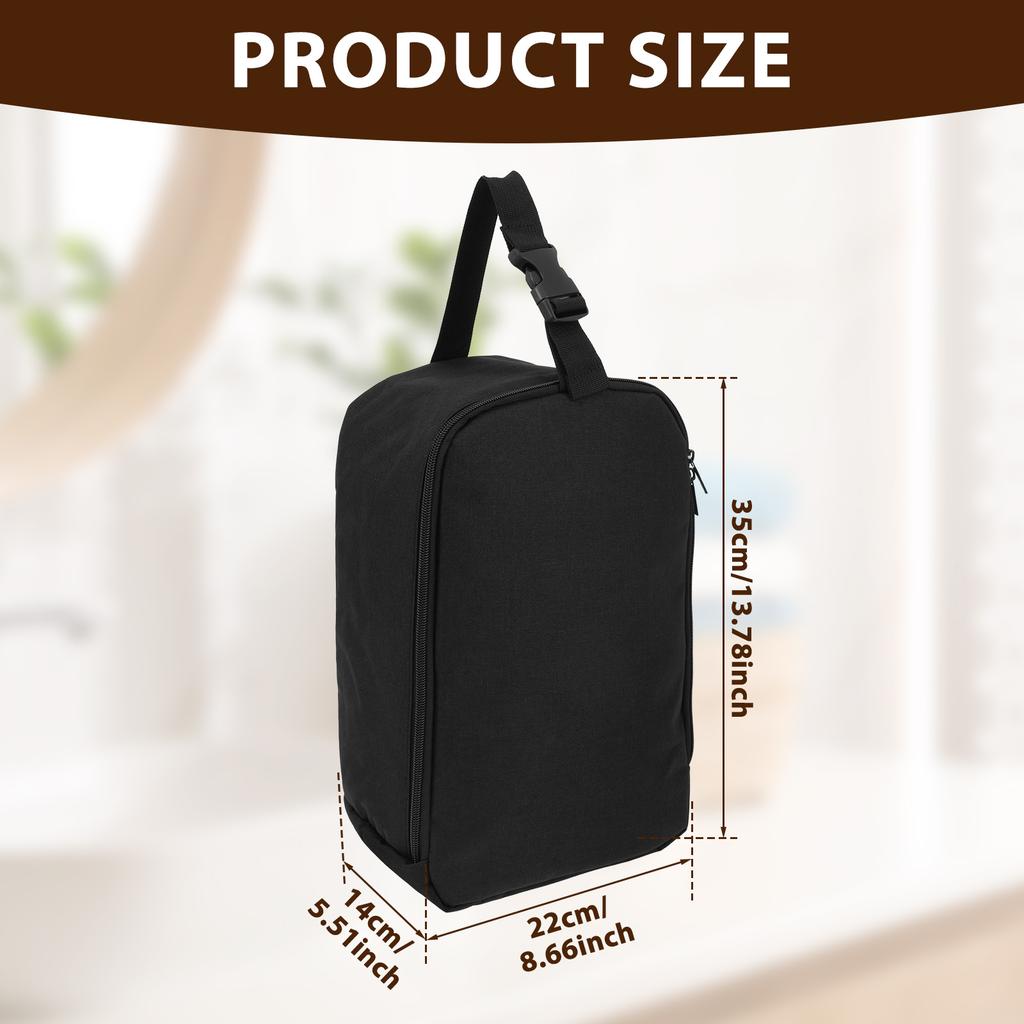 Travel Steamer Bag Portable Handheld Design Steamer Carrying Case Holder Black Iron Case Organizer with Hanging Buckle Strap
