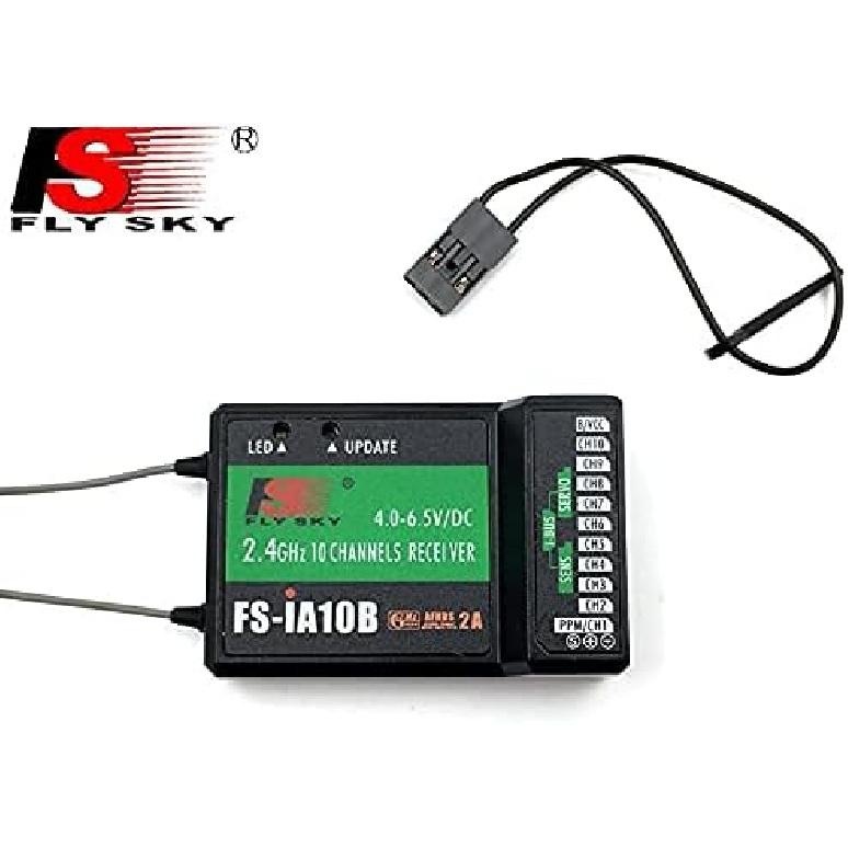 Flysky FS-iA10B 10CH RC Receiver PPM Output Compatible for FS-I4 FS-I6 GT2E GT2G FS-I10 FS-I6S TH9X FS-CT6B GT3C CT3C FS-I4 FS-IT4S Transmitter