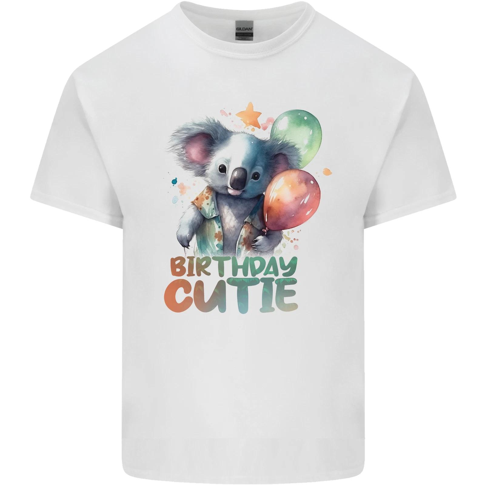 Birthday Cutie Koala 3rd 4th 5th 6th 7th 8th Kids T-Shirt Childrens S