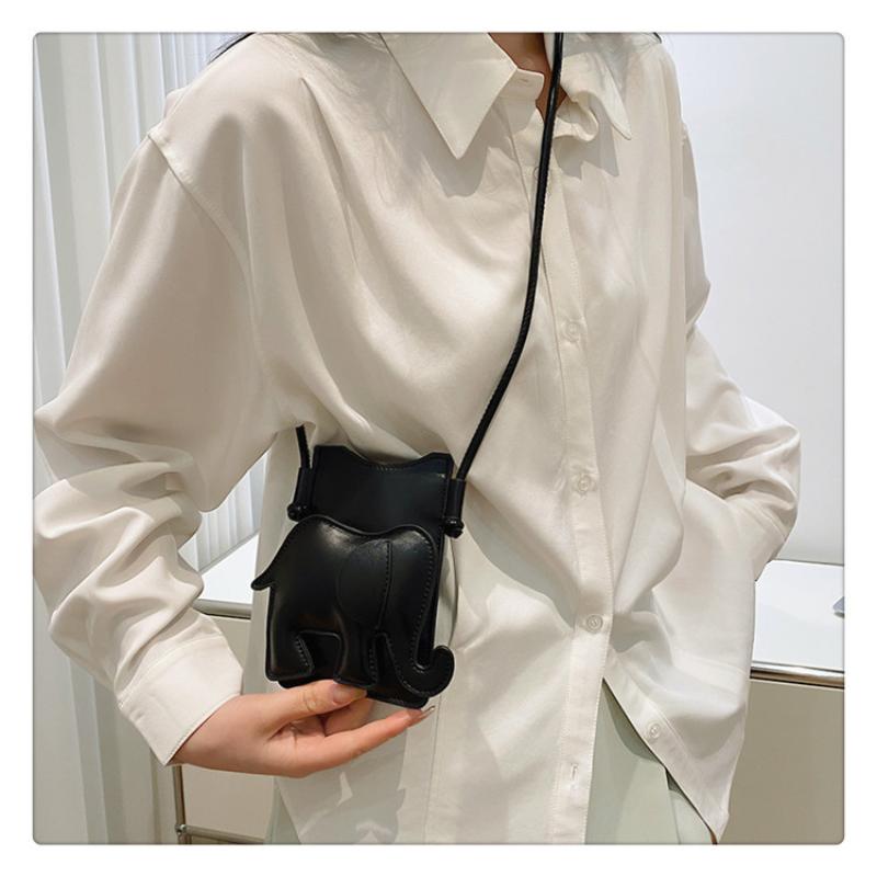 1 Stück Luxus Münzbörse Leder Mini Elefant Umhängetasche Personalisierte Handytasche Niedliche Kleine Umhängetasche Für Damen