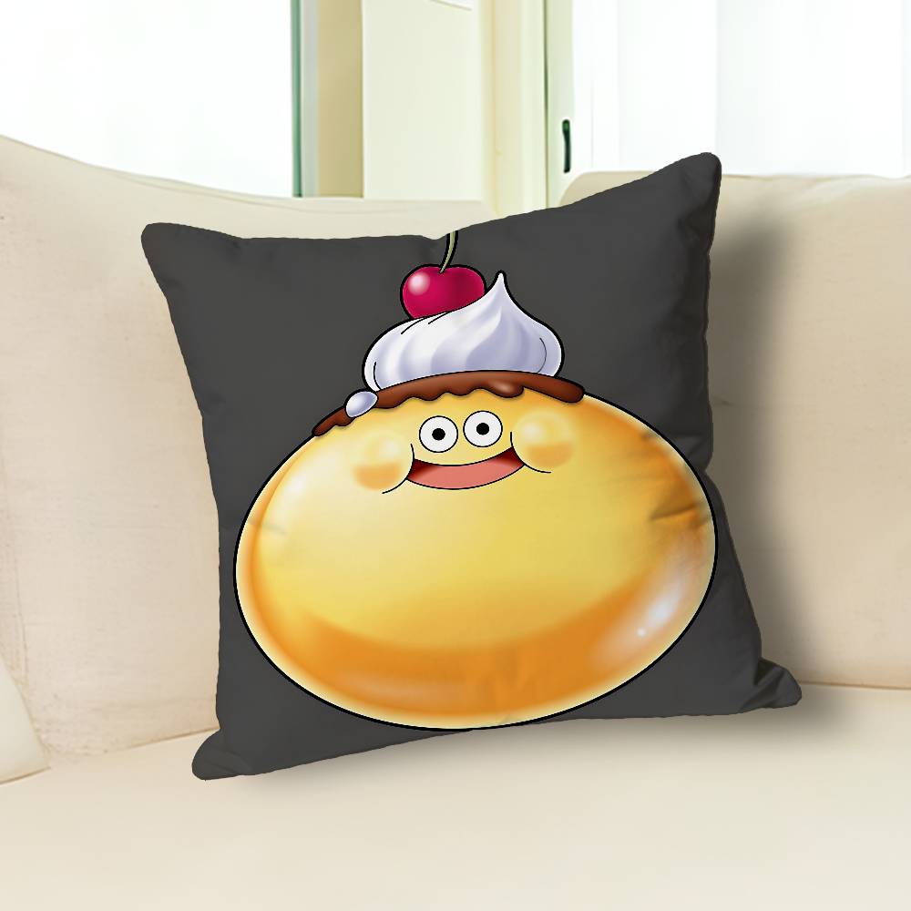 D-Dragon Q-Quest Slime Game Anime Celebrity Merchandise All-Match Printed Pillow Case Sofa Car Office Room Decoration Protector