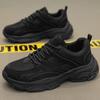 Scarpe Sportive Casual da Uomo Estive in Rete Traspirante, Calzature alla Moda Nero Unito Trendy da Papà per Studenti.