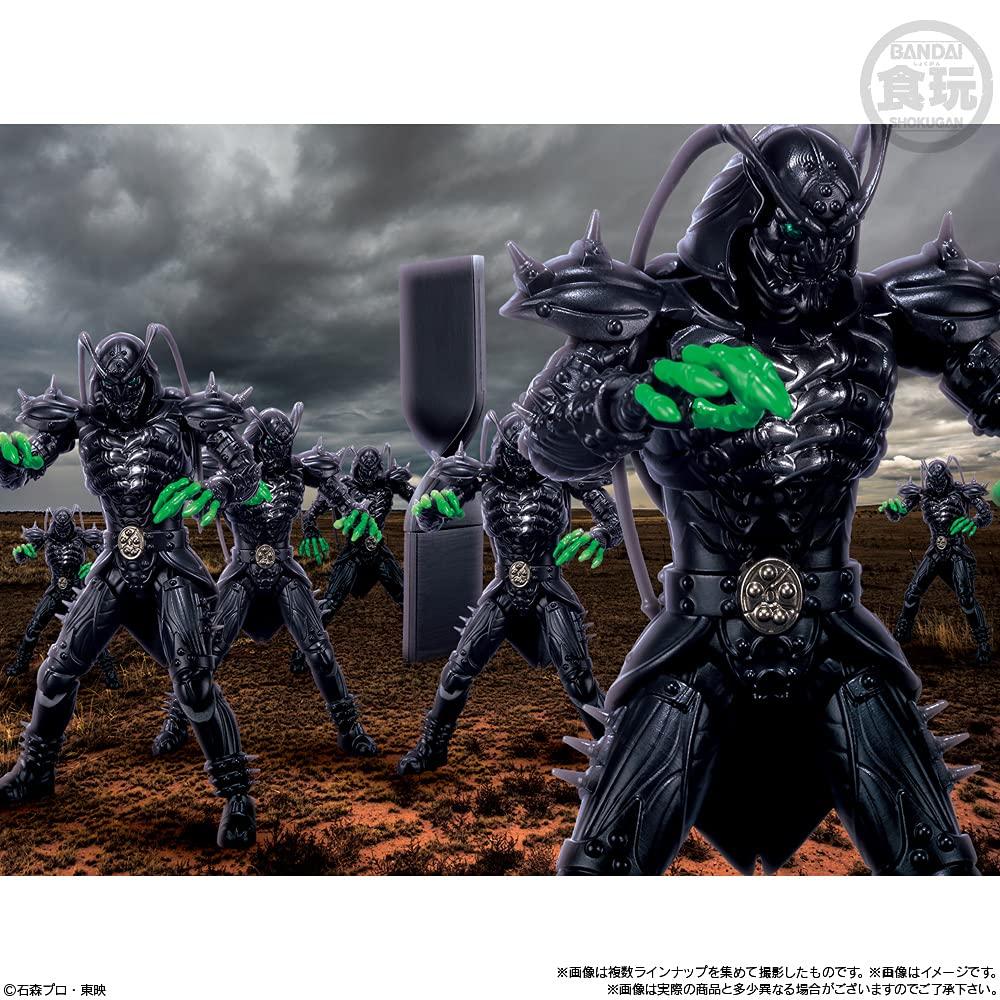 Kamen Rider 7 Candy 1 Piece of Chewing Gum Rider SHODO-O (10 Pieces) Toys, (Kamen Series)