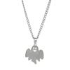 Kleiner Geister Anhänger Titanstahl Herren Halskette Modisches und Vielseitiges Halloween Accessoire