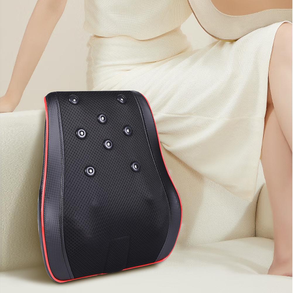 Heated Back Massager with Heat Neck Massage Pillow Adjustable Shoulder Massaging Tool with Remote Control for Neck Back Shoulder