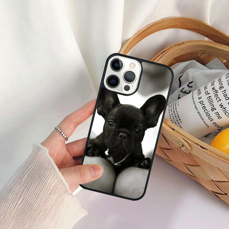 Whimsical French Bulldog Phone Case For for iPhone 17 Air 16 15 14 11 12 13 Pro MAX Plus Coque Cover Shell
