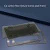 Carbon Fiber License Plate Frames Heavy Duty Car Auto Tag Holder Cover Rattle-Proof Front and Rear Plate Mounting Kit