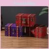 Vintage Storage Wooden Box With Lid For Desk And Shelf Decoration Organization