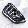 Moda TPU Araba Uzaktan Anahtar Kılıfı Kabuk Fob BMW X1 X3 X5 X6 X7 1 3 5 6 7 Serisi G20 G30 G11 F15 F16 G01 G02 F48 Anahtarsız