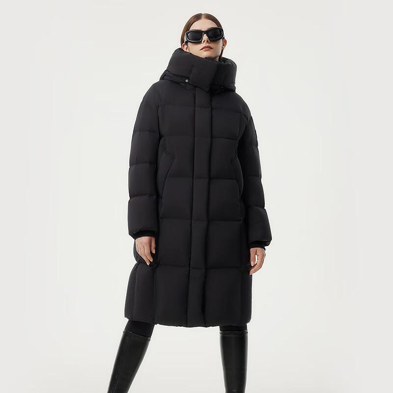 Tanboer Women's Long Down Jacket with Detachable Hood TBF520802Z