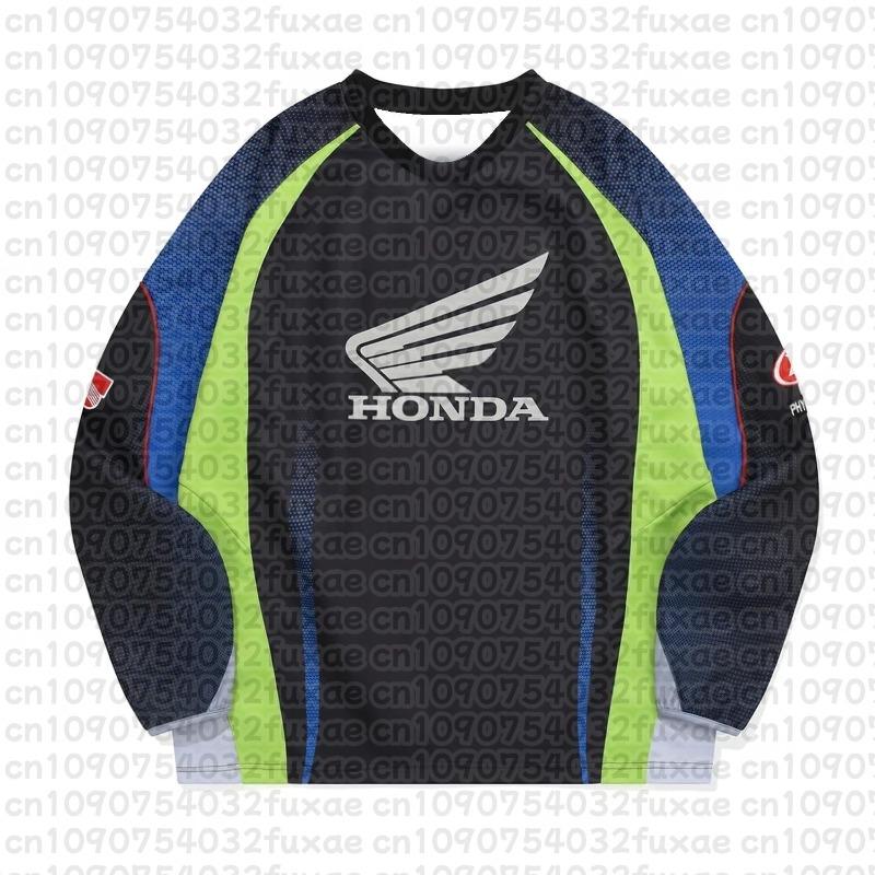 Honda Motorcycle Sports Shirt Long Sleeved Cycling Shirt Breathable Bicycle Racing Equipment Comfortable Off-road Motorcycle Top