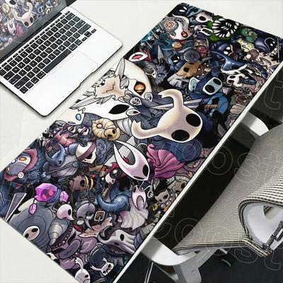 Large Gamer Keyboard Mouse Mat XXL Laptop Non-slip Table Pad Hot Gaming Hollow Knight Anime Rubber Carpet Pc Office Accessories